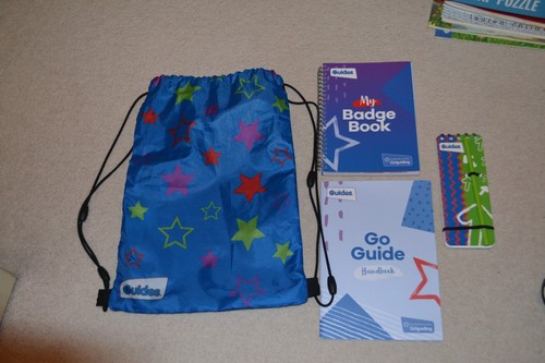 Girl guiding guides - badge, book