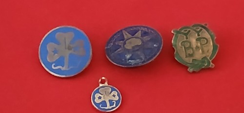 Vintage girl guides pin badges - pin,