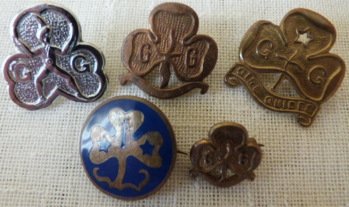 Five vintage girl guides - five,