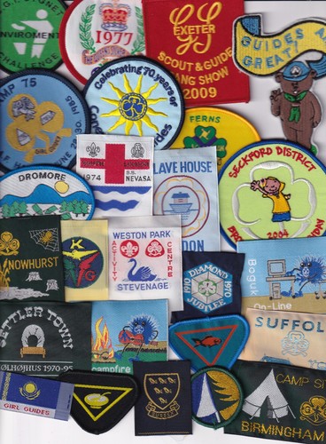 Girl guide badges - girl,