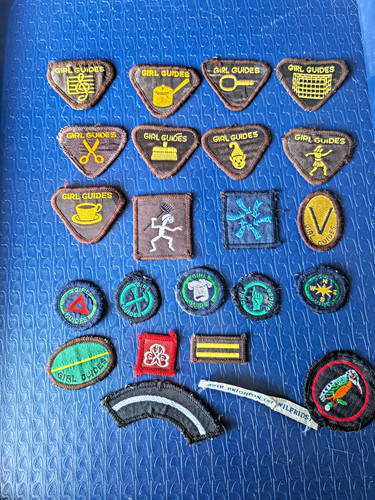 Girl guides badges - girl,
