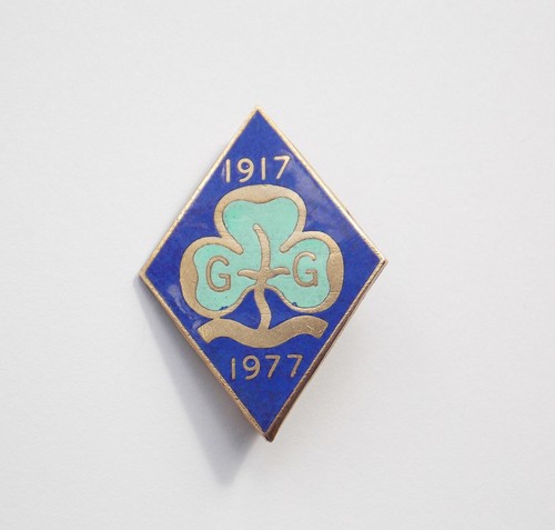 Girl guides trefoil enamel pin - enamel,