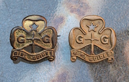 Vintage girl guide badges - -,