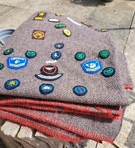 Vintage thick wool - wool, campfire