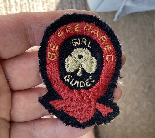 Vintage cloth badge girl - vintage,