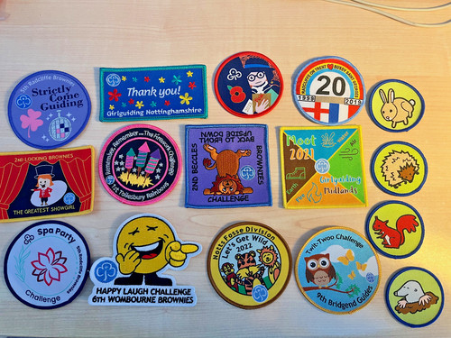 Girl guiding badges - girl,