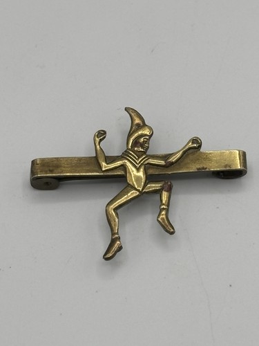 Vintage brass metal girl - brass,