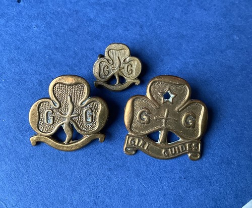 Vintage pin badges girl - vintage, x3