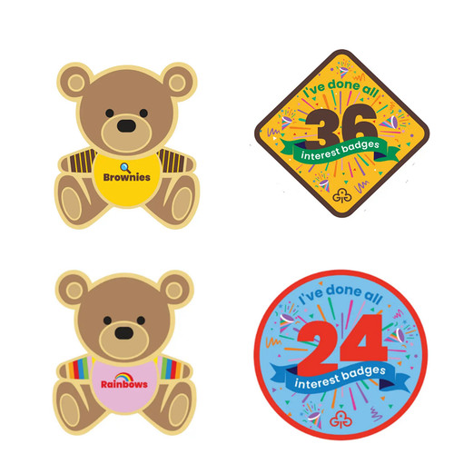 Girl guiding rainbows brownies - guiding,