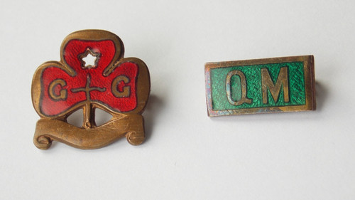 Vintage girl guide enamel - vintage,