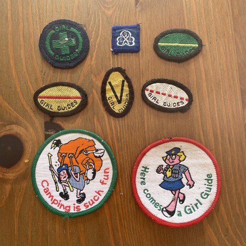 Vintage girl guides badges - vintage,